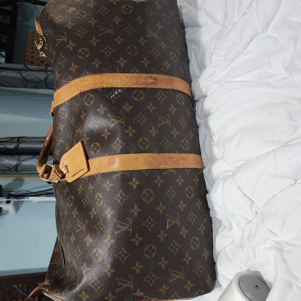 Authentic Louis Vuitton Brown and Gold Carry On Bag Monogram Canvas - Picture 13 of 16